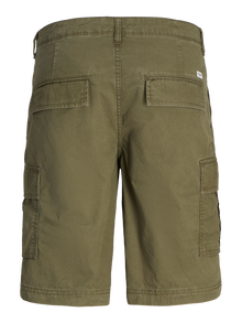 Jack & Jones Erkek Rahat Kesim Kargo Şort - Cole -Olive Night - 12253222