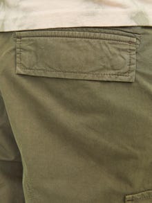 Jack & Jones Erkek Rahat Kesim Kargo Şort - Cole -Olive Night - 12253222