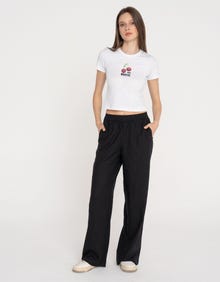 Jack & Jones Kadın Keten Pantolon - Poppy -Black - 12253952