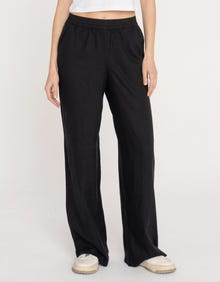 Jack & Jones Kadın Keten Pantolon - Poppy -Black - 12253952