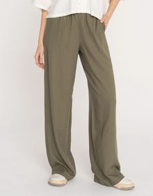 Jack & Jones Kadın Keten Pantolon - Poppy -Dusty Olive - 12253952