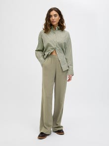 Jack & Jones Kadın Keten Pantolon - Poppy -Dusty Olive - 12253952
