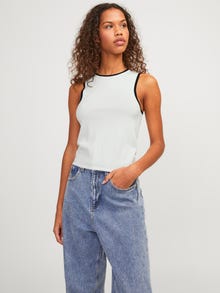 Jack & Jones Kadın Bisiklet Yaka Bluz - Evelyn -Cloud Dancer - 12254344
