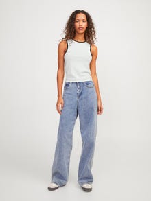 Jack & Jones Kadın Bisiklet Yaka Bluz - Evelyn -Cloud Dancer - 12254344