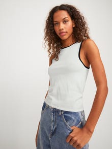 Jack & Jones Kadın Bisiklet Yaka Bluz - Evelyn -Cloud Dancer - 12254344