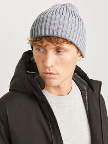 Jack & Jones Erkek Bere - Prıme -Light Grey Melange - 12254346