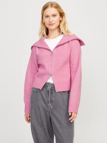 Jack & Jones Kadın Dik Yaka Örme Hırka - Gılly -Moonlite Mauve - 12255361