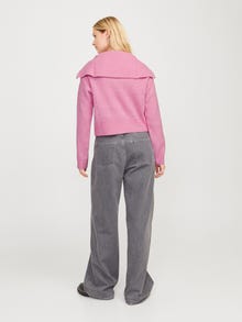 Jack & Jones Kadın Dik Yaka Örme Hırka - Gılly -Moonlite Mauve - 12255361