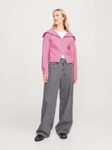 Jack & Jones Kadın Dik Yaka Örme Hırka - Gılly -Moonlite Mauve - 12255361