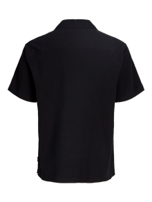 Jack & Jones Erkek Kısa Kollu Gömlek - Luke -Black - 12255781