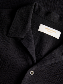 Jack & Jones Erkek Kısa Kollu Gömlek - Luke -Black - 12255781