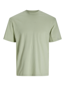 Jack & Jones Erkek Sırt Baskılı Tişört - Blurfloor -Desert Sage - 12256336