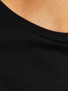 Jack & Jones Erkek Logo Baskılı Kısa Kollu Tişört - Luke -Black - 12256785