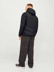 Jack & Jones Kapüşon Elastik bağlamalı manşetler Kapitone ceket -Black - 12256983