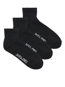 Jack & Jones Erkek 3'lü Çorap Paketi - Leon -Black - 12257150