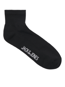 Jack & Jones Erkek 3'lü Çorap Paketi - Leon -Black - 12257150