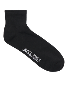 Jack & Jones Erkek 3'lü Çorap Paketi - Leon -Black - 12257150