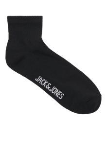 Jack & Jones Erkek 3'lü Çorap Paketi - Leon -Black - 12257150