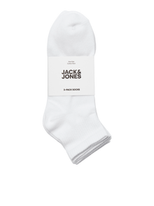 Jack & Jones Erkek 3'lü Çorap Paketi - Leon -White - 12257150