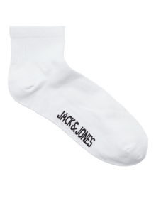 Jack & Jones Erkek 3'lü Çorap Paketi - Leon -White - 12257150