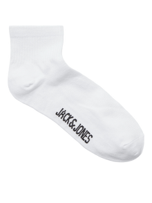 Jack & Jones Erkek 3'lü Çorap Paketi - Leon -White - 12257150