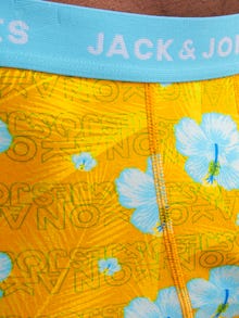 Jack & Jones Erkek Karışık Desenli Beli Lastikli 12'li Boxer Paketi - Hawaii -Navy Blazer - 12257165