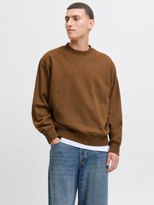 Jack & Jones Erkek Bisiklet Yaka Düz Renk Sweatshırt - Urban -Monks Robe - 12259945
