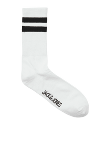 Jack & Jones Logolu 3'lü Paket Çorap - Travis -White - 12260082