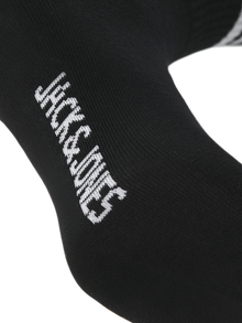 Jack & Jones Logolu 3'lü Paket Çorap - Travis -Black - 12260082
