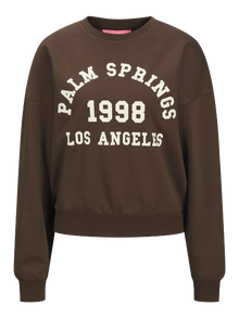 Jack & Jones Kadın Bisiklet Yaka Baskılı Sweatshırt -Merle -Bracken - 12260608