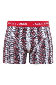 Jack & Jones Erkek Desenli Tekli Boxer - Alec -Pompeian Red - 12262249