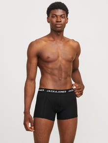 Jack & Jones Erkek Logolu Beli Lastikli 5'li Boxer Paketi - Anthony -Navy Blazer - 12263362