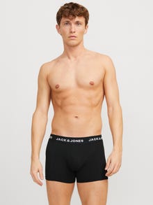 Jack & Jones Erkek Logolu Beli Lastikli 5'li Boxer Paketi - Anthony -Black - 12263362