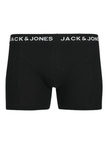 Jack & Jones Erkek Logolu Beli Lastikli 5'li Boxer Paketi - Anthony -Black - 12263362