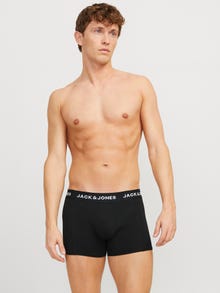 Jack & Jones Erkek Logolu Beli Lastikli 5'li Boxer Paketi - Anthony -Black - 12263362