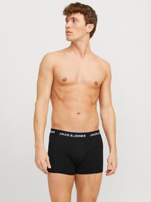 Jack & Jones Erkek Logolu Beli Lastikli 5'li Boxer Paketi - Anthony -Black - 12263362