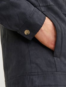 Jack & Jones Bisiklet Yaka Fermuarlı manşetler Bisikletçi -Jet Black - 12264806