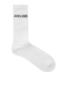 Jack & Jones Erkek 5'li Çorap Paketi - Regen -White - 12266536