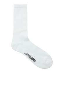 Jack & Jones Erkek 5'li Çorap Paketi - Regen -White - 12266536