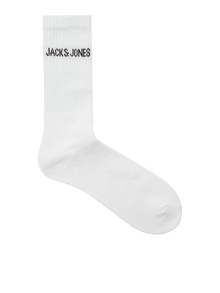 Jack & Jones Erkek 5'li Çorap Paketi - Regen -White - 12266536