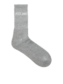 Jack & Jones Erkek 5'li Çorap Paketi - Regen -Light Grey Melange - 12266536