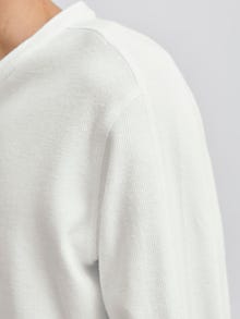 Jack & Jones Erkek Düğme Yaka Detaylı Tişört - Lutyrell -Cloud Dancer - 12266583