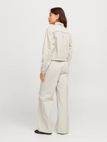 Jack & Jones Kadın Çizgili Gömlek - Maddy -Blanc de Blanc - 12267802