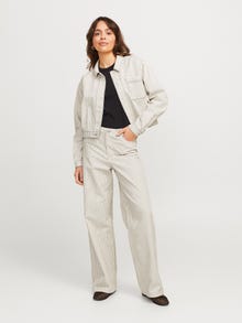 Jack & Jones Kadın Çizgili Gömlek - Maddy -Blanc de Blanc - 12267802