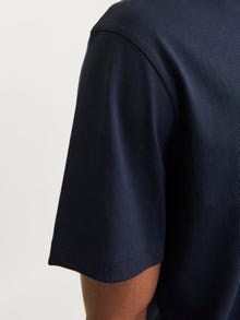 Jack & Jones Bisiklet Yaka Logo Baskılı Tişört - Corp -Sky Captain - 12268415