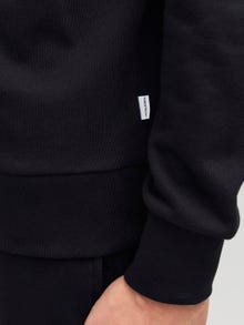Jack & Jones Erkek Göğüs Baskılı Kapüşonlu Sweatshırt - Beau -Black - 12268436