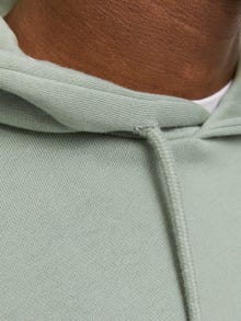 Jack & Jones Erkek Göğüs Baskılı Kapüşonlu Sweatshırt - Beau -Iceberg Green - 12268436