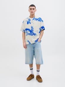 Jack & Jones Erkek Desenli Gömlek - Jeff -Lapis Blue - 12268465