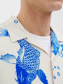 Jack & Jones Erkek Desenli Gömlek - Jeff -Lapis Blue - 12268465