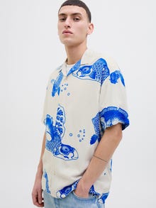 Jack & Jones Erkek Desenli Gömlek - Jeff -Lapis Blue - 12268465